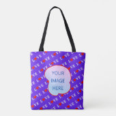 Lavender LIEBE Motif Personalisiertes benutzerdefi Tasche (Rückseite)