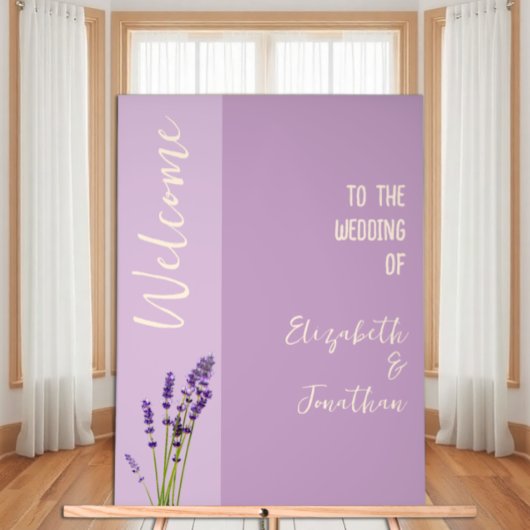 Lavender Liebe Wedding Acrylschild