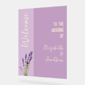 Lavender Liebe Wedding Acrylschild (Winkel)