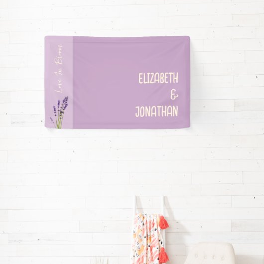 Lavender Liebe Wedding Banner (InSitu)