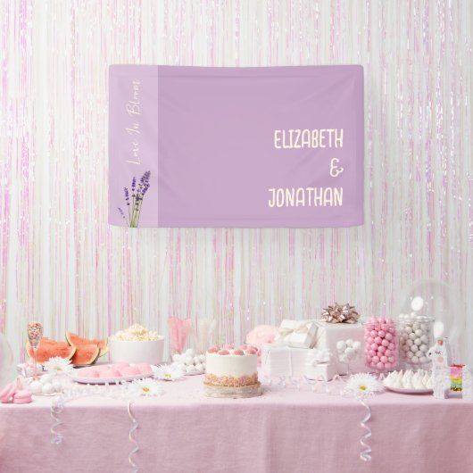 Lavender Liebe Wedding Banner (Party)