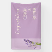 Lavender Liebe Wedding Banner (Vertikal)