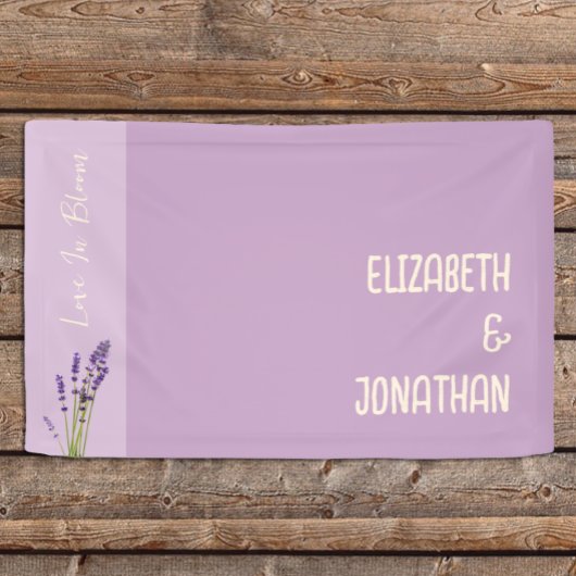 Lavender Liebe Wedding Banner
