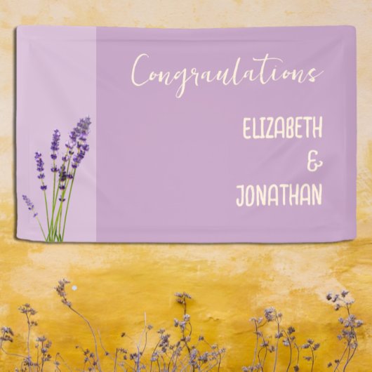 Lavender Liebe Wedding Banner