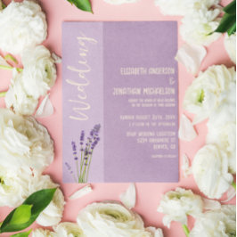 Lavender Liebe Wedding Einladung