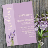 Lavender Liebe Wedding Einladung