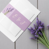 Lavender Liebe Wedding Einladungsbanderole