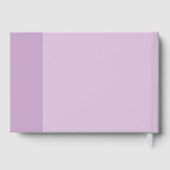 Lavender Liebe Wedding Gästebuch (Rückseite)