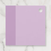 Lavender Liebe Wedding Geschenkanhänger (Rückseite)