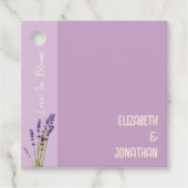 Lavender Liebe Wedding Geschenkanhänger (Vorderseite)