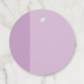 Lavender Liebe Wedding Geschenkanhänger (Rückseite)