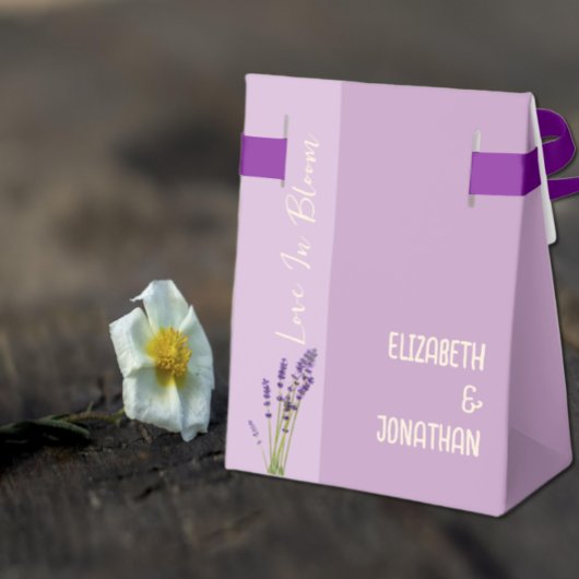 Lavender Liebe Wedding Geschenkschachtel