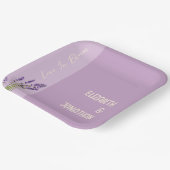 Lavender Liebe Wedding Pappteller (Gewinkelt)