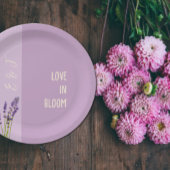 Lavender Liebe Wedding Pappteller