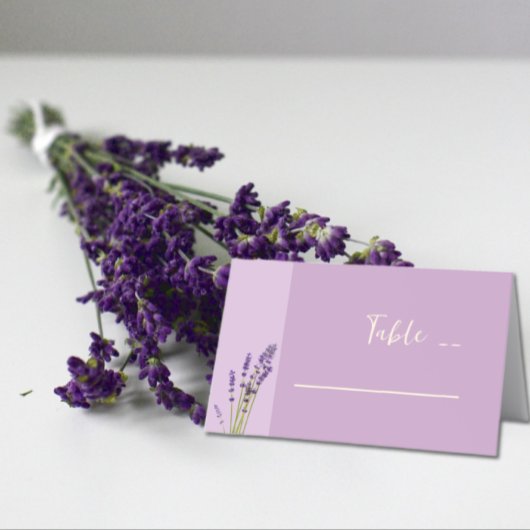 Lavender Liebe Wedding Platzkarte