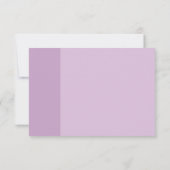 Lavender Liebe Wedding RSVP Karte (Rückseite)