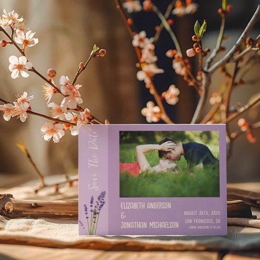 Lavender Liebe Wedding Save The Date