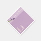 Lavender Liebe Wedding Serviette (Ecke)