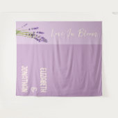 Lavender Liebe Wedding Wandteppich (Vorderseite (Horizontal))