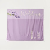 Lavender Liebe Wedding Wandteppich (Vorderseite (Horizontal))