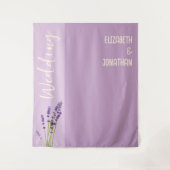 Lavender Liebe Wedding Wandteppich (Vorderseite)