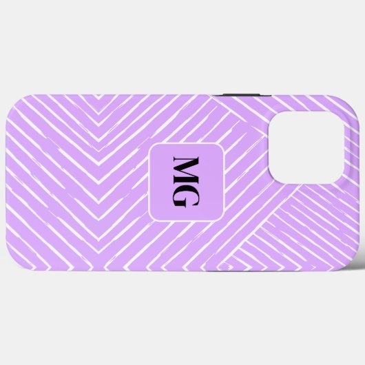 Lavender liebt Chic Geometric Design Case-Mate iPhone Hülle (Rückseite (Horizontal))