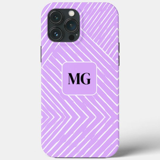 Lavender liebt Chic Geometric Design Case-Mate iPhone Hülle (Rückseite)