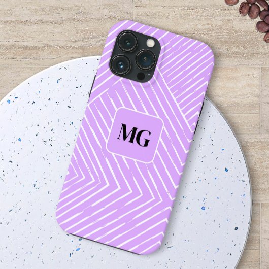 Lavender liebt Chic Geometric Design Case-Mate iPhone Hülle