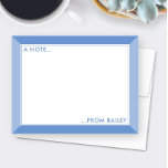 Lavender Lila 2-Tone Girls Stationery Niedlich Mitteilungskarte<br><div class="desc">Dieses Design verfügt über einen zweifarbigen Rahmen mit Platz für Ihren persönlichen Text oben und unten. Klicken Sie auf die Schaltfläche Anpassen, wenn Sie die Bilder verschieben/skalieren und den Text weiter verändern möchten! Variationen dieses Designs, zusätzliche Farben sowie koordinierende Produkte sind in unserem Shop, zazzle.com/store/doodlelulu verfügbar. Kontaktieren Sie uns, wenn...</div>