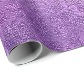 Lavender Lila Amethyst Plum Glam Giraffe Tier Geschenkpapier (Rolleneckpunkt)
