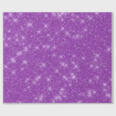 Lavender Lila Amethyst Plum Glam Glitzer Sparkl Geschenkpapier (Flach)
