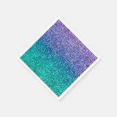 Lavender Lila & Aquamarin Aqua Green Funkelnd Part Serviette (Ecke)