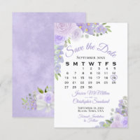 Lavender Lila Blumenkalender
