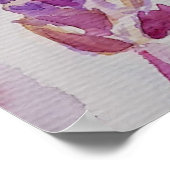 Lavender Lila Blumenkunst Keine Sorge Bienen glück Poster (Ecke)