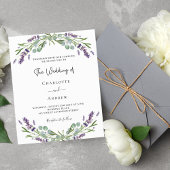 Lavender lila Blumenzauber Einladung