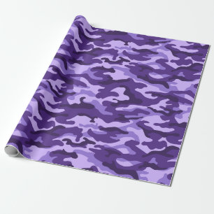 Lavender Lila Camouflage Style Geschenkpapier
