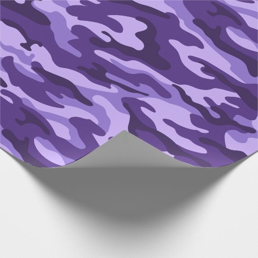 Lavender Lila Camouflage Style Geschenkpapier (Ecke)