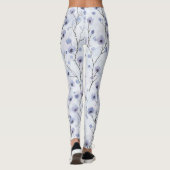 Lavender Lila Chic Blume Leggings (Rückseite)