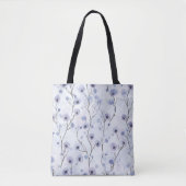 Lavender Lila Chic Blume Tasche (Vorderseite)