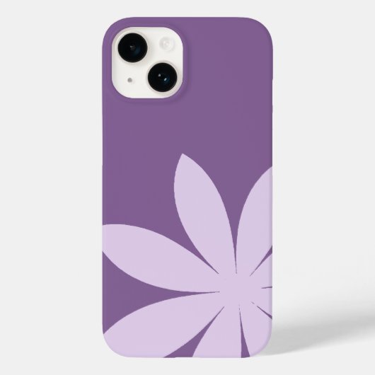 Lavender Lila Daisy Case-Mate iPhone Hülle (Rückseite)