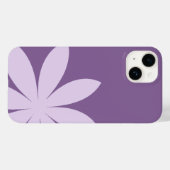 Lavender Lila Daisy Case-Mate iPhone Hülle (Rückseite (Horizontal))