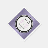 Lavender Lila Damask Wedding Napkins Serviette (Ecke)