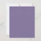 Lavender Lila Elegante Save the Date Minimalistisc (Rückseite)