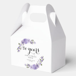 Lavender lila Florale 50. Hochzeitstag Geschenkschachtel