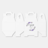 Lavender lila Florale 50. Hochzeitstag Geschenkschachtel (Ungeklappt)