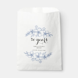 Lavender lila Florale 50. Hochzeitstag Geschenktütchen