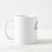 Lavender lila Florale 50. Hochzeitstag Kaffeetasse (Links)