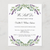 Lavender lila Florale Budget für Verlängerung Hoch (Vorderseite)