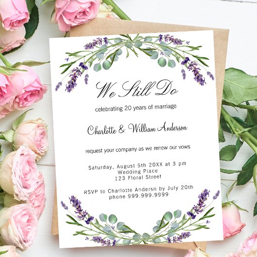 Lavender lila Florale Budget für Verlängerung Hoch