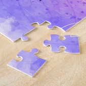 Lavender Lila Garden Blume Bibelschrift Puzzle (Seite)